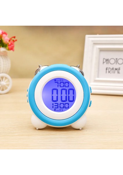 Pembe 1 Dijital Alarmlı Saat Saat Tarih Göstergesi Ikiz Çan Ağır Uyuyanlar Için Çok Yüksek Çift Alarm Gençler Için Mavi Arka Işık (Yurt Dışından) indirimleri