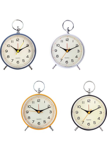 Siyah Sessiz Çalar Saat Dekoratif Masa Masa Saati Mekanik Alarm Analog Çalar Saat Masa Komidin Çalışma Odası Ev Ofis (Yurt Dışından) fiyatları