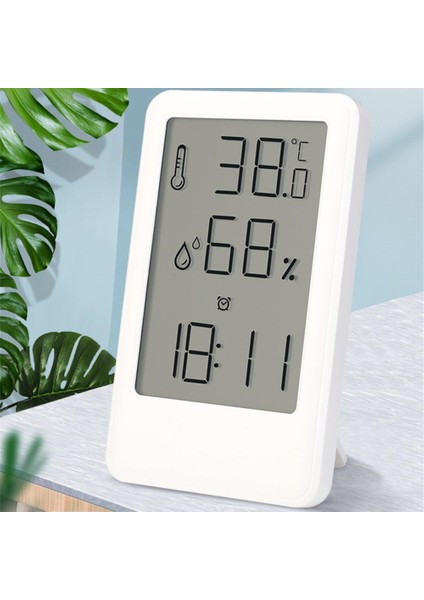 Ingilizce Beyaz Emilebilir Termometre Sayı Higrometre Yüksek Hassasiyet Mini Akıllı Narin Asılabilir Veya Ayakta Durabilir Rahat Çalar Saat (Yurt Dışından) modelleri