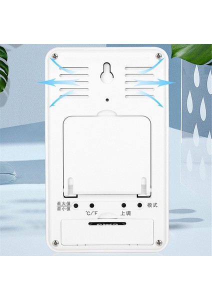 Ingilizce Beyaz Emilebilir Termometre Sayı Higrometre Yüksek Hassasiyet Mini Akıllı Narin Asılabilir Veya Ayakta Durabilir Rahat Çalar Saat (Yurt Dışından) indirimleri