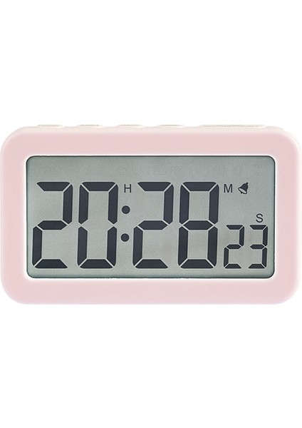 Pembe Özellik Masaüstü Çok Işlevli Elektronikarkadan Aydınlatmalı Masa Saati LED Dijital Çalar Saat Veri Zaman Alarm Fonksiyonu (Yurt Dışından)
