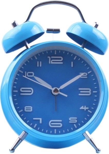 Mavi X6HD Alarm Saati, Ağır Uyuyanlar Için Işıklı ve Gürültüsüz Gürültüsüz Saat 4.6 "analog Alarm Saati (Yurt Dışından)