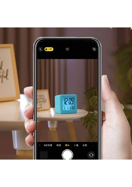 Akıllı Işıklı LCD Çalar Saat Silikon Koruyucu Masaüstü Ev Ofis Sessiz Masa Zaman Göstergeli Saat (Yurt Dışından) modelleri