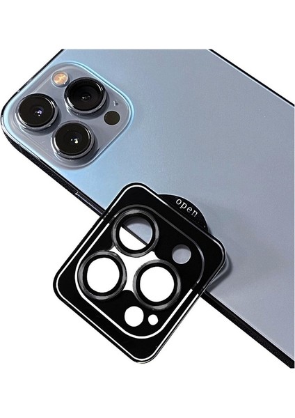 Apple iPhone 12 Pro Max Uyumlu Zore Cl-09 Kamera Lens Koruyucu, Koyu Gri