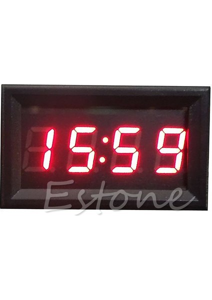 Turuncu 12V/24V Otomatik Gösterge Paneli Dijital LED Saat Saat Araba Dekorasyonu Zamanlayıcı Fonksiyonlu 24 Saat Araba Saati (Yurt Dışından) fiyatları