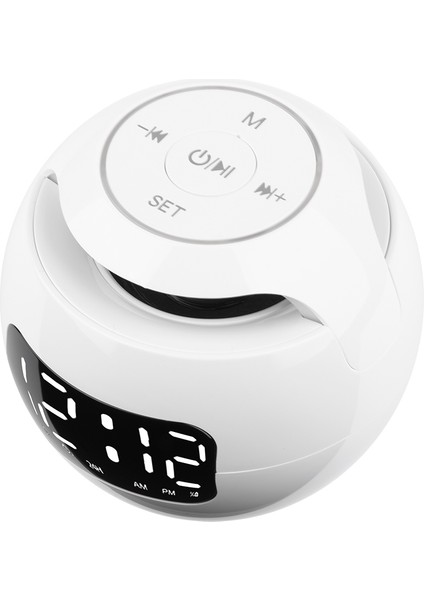 B Yükseltilmiş Gece Lambası Bluetooth Hoparlör Radyo Çalar Saat USB Şarj Cihazı Dijital Saat Fm Radyo Şekerleme Zamanlayıcısı Otomatik Sensör Ekranı (Yurt Dışından) modelleri