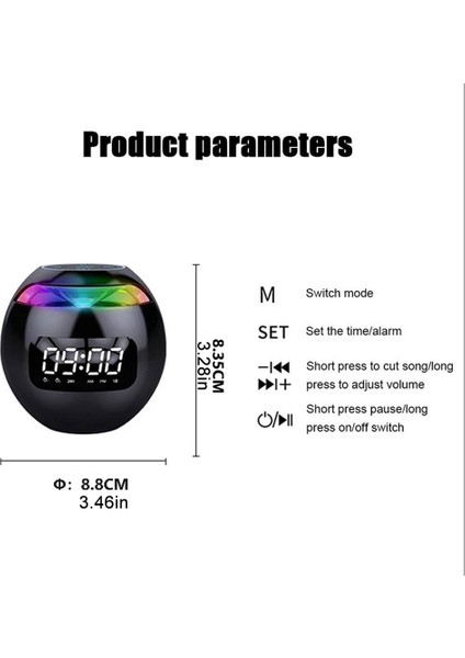 B Yükseltilmiş Gece Lambası Bluetooth Hoparlör Radyo Çalar Saat USB Şarj Cihazı Dijital Saat Fm Radyo Şekerleme Zamanlayıcısı Otomatik Sensör Ekranı (Yurt Dışından) fırsatları