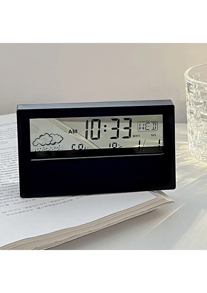S2 Mini Dijital Çalar Saat Ins Şeffaf Ekran LED Takvim Saat Termometre Higrometre Pil Kumandalı LED Saatler Ev Dekor (Yurt Dışından) fiyatları