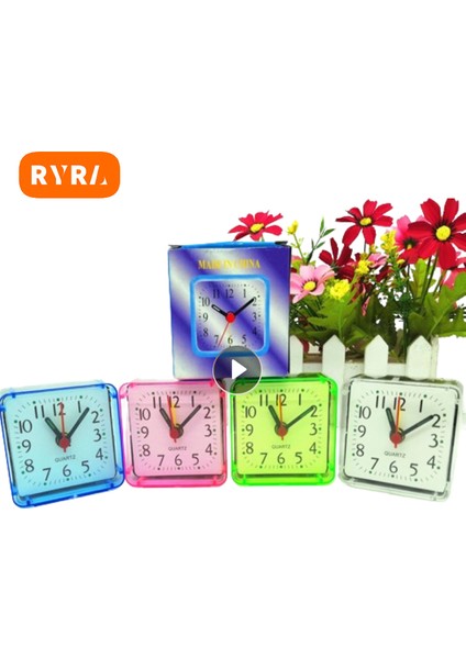 Stil C Yaratıcı Yatak Odası Başucu Ofis Küçük Çalar Saat Sessiz Şekerleme Alarmı Ses Geçmeden Taşınabilir Güzel Çocuk Çalar Saat (Yurt Dışından) fırsatları