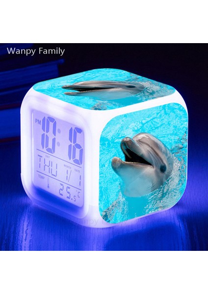 Altın Yeni Süper Sevimli Yunuslar Çalar Saat 7 Renk Aydınlık Çok Işlevli Masa Saati Çocuk Doğum Günü Hediyesi Oyuncaklar Dijitalsaat (Yurt Dışından) fırsatları