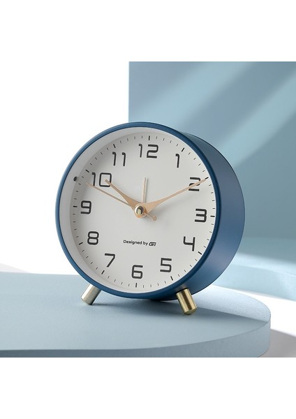 Beyaz Iskandinav Lüks Çalar Saat Dilsiz Çocuk Öğrenci Masası Masa Saati Yatak Odası Çalışma Odası Basit Buzlu Metal Saat (Yurt Dışından) fiyatları