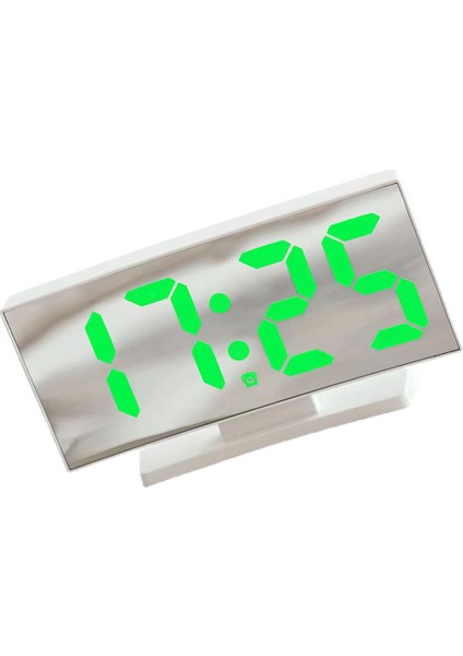 Beyaz Yeşil Işık LED Çalar Saat Yatak Odası Için Çok Fonksiyonlu Termometre Masa Dekoru (Yurt Dışından)