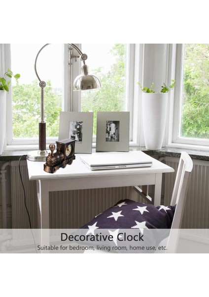 Altın Yaratıcı Retro Tren Çalar Saat Lüks Retro Tarzı Çalar Saat Yenilik Benzersiz Masa Masa Saati Duvar Dekor Duvar Modern (Yurt Dışından) modelleri