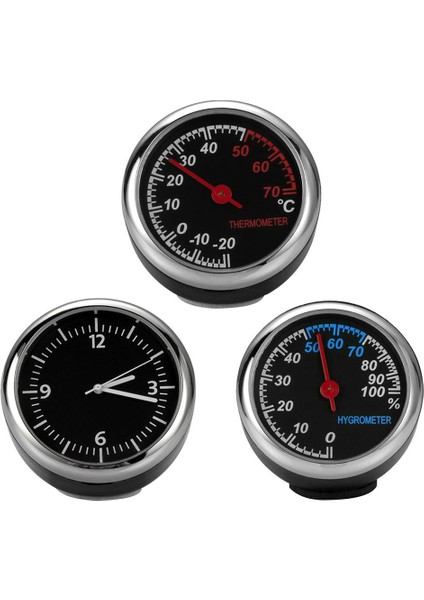 Stil A Pratik Otomobil Dijital Saat Mini Araba Saati Otomotiv Termometre Higrometre Dekorasyon Süs Saati (Yurt Dışından) fırsatları