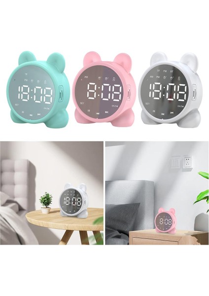 Yeşil Kablosuz Bluetooth Hoparlör Çalar Saat 1200 Mah Taşınabilir Akıllı Çift Çalar Saat Yatak Odası Seyahat Çocuklar Için Uyku Başucu (Yurt Dışından) fırsatları