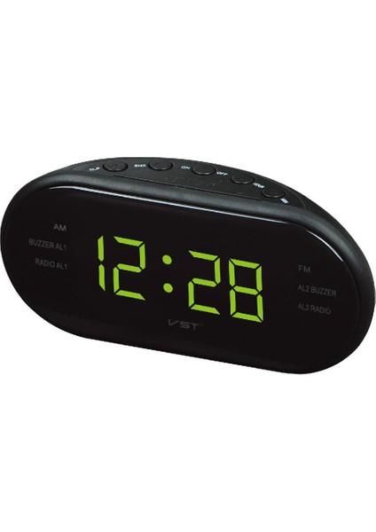 Sarı Yeşil LED Çalar Saat Radyo Dijital Am/fm Radyo Kırmızı Ab Fişi Büyük LED Ekranlı Dijital Radyo Çalar Saat Yatak Odası, Yatak Başucu, Masa Için (Yurt Dışından)