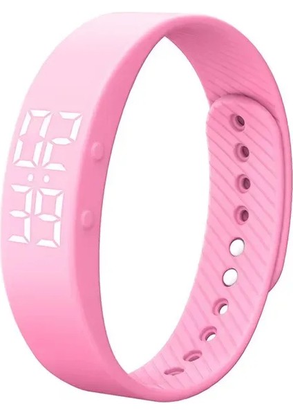 Pembe Spor Saat Titreşimli Öğrenci Bayan Çocuklar Su Erkekler Alarm Fitness Yeni 2023 Akıllı Saat (Yurt Dışından)