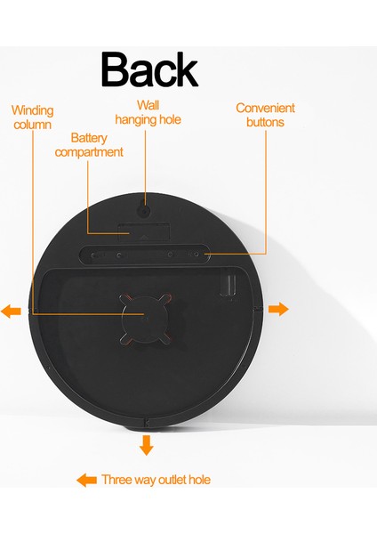 Uzaktan Kumandalı Yeşil LED Duvar Saati 10'' Yuvarlak Otomatik Karartma 10 Seviye Parlaklık Dijital Çalar Saat Ev Aksesuarları Dekorasyon (Yurt Dışından) modelleri