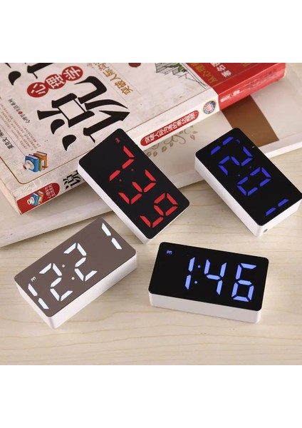 Yeşil Yatak Odası Masası Dijital Masa Saati Alarm Akıllı Saat LED Küçük Dekorasyon Mobilya Aletleri Ev Elektroniği ve Ayna Aksesuarı (Yurt Dışından) modelleri