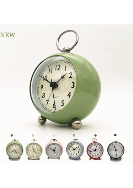 Purple4 Retro Alarm Saati Sessiz Işaretçi Saatler Çift Zil Gece Lambası Yatak Odası Dekoru Ev Dekoru Vintage Antik Taşınabilir Alarm Saati (Yurt Dışından) fiyatları