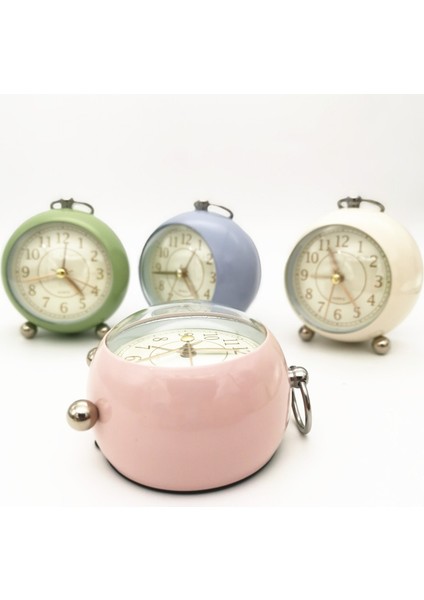 Purple4 Retro Alarm Saati Sessiz Işaretçi Saatler Çift Zil Gece Lambası Yatak Odası Dekoru Ev Dekoru Vintage Antik Taşınabilir Alarm Saati (Yurt Dışından) fırsatları