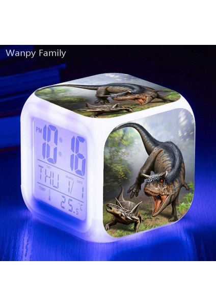 Kırmızı Dinozor LED Dijital Alarmlı Saat Saat Erkek Kız Doğum Günü Hediyeleri Öğrenciler Yatak Odası Termometre Takvimler ile Taşınabilir Masa Saati (Yurt Dışından)