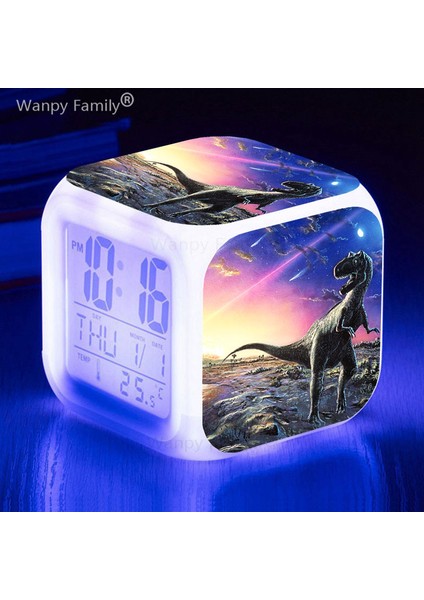Kırmızı Dinozor LED Dijital Alarmlı Saat Saat Erkek Kız Doğum Günü Hediyeleri Öğrenciler Yatak Odası Termometre Takvimler ile Taşınabilir Masa Saati (Yurt Dışından) modelleri