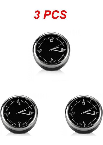 Stil A 3 Adet 1/3 Adet Pratik Otomobil Dijital Saat Mini Araba Izle Otomotiv Termometre Higrometre Dekorasyon Süsleme Saati (Yurt Dışından)