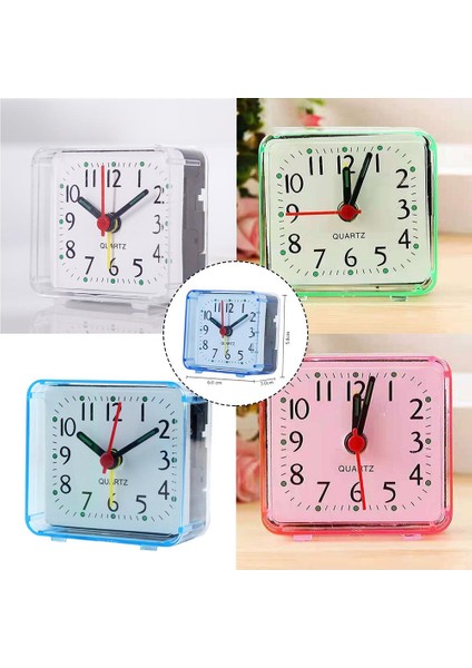 Mavi Analog Sessiz Çalar Saatler Küçük Sessiz Tik Tak Etmeyen Analog Kuvars Saat Ağır Uyuyanlar Için Hafif Ertelemeli Ofis Yatak Odası (Yurt Dışından) indirimleri