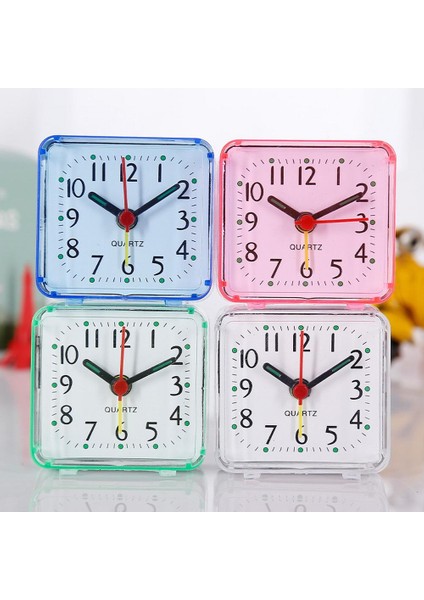Pembe Başucu Küçük Çalar Saat Bip Sesi ile Uyandırma Başucu Dekorasyon Hediye Çocuklar Için Gecikmeyi Önlemek Pvc 6.2X3X5.9 cm (Yurt Dışından)