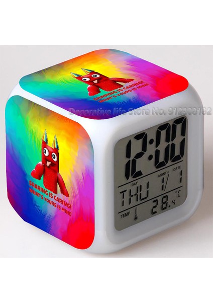 12 Garten Of Banban Dijital LED Çalar Saat Çok Işlevli Yatak Odası Çocuklar LED Değişim Parlayan Ev Taşınabilir Saatler Dropship (Yurt Dışından)