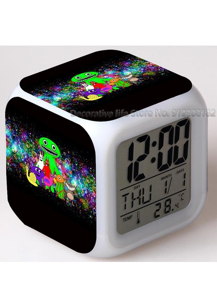 17 Garten Banban Dijital LED Çalar Saat Çok Fonksiyonlu Yatak Odası Çocuklar LED Değişim Parlayan Ev Taşınabilir Saatler Dropship (Yurt Dışından)