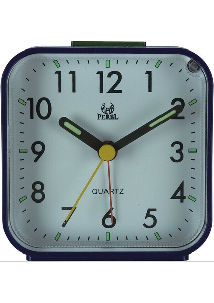 Mavi Seyahat Çalar Saat Analog Alarm Sessiz Tik Tak Yok Yükselen Bip Sesleri Sessiz Tik Tak Yok Isteğe Bağlı Işıklı Erteleme Nazik Uyanma (Yurt Dışından)