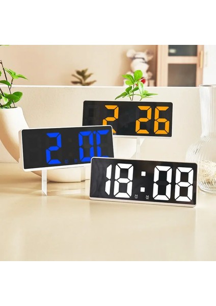 Stil 6 Işlevli Izle Alarm Modu Tablosu Rahatsız Etmeyi Önleme Kontrolü Sıcaklık Gece Dijital Erteleme Sesli Masaüstü Saatleri (Yurt Dışından)