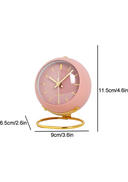 Buzlu Pembe Çalar Saat Ev Dekoru Ins Yaratıcı Vintage Masa Saati Sessiz Işaretçi Saatler Masa Saati Yatak Odası Dekorasyonu Dijital Saat Başucu (Yurt Dışından)