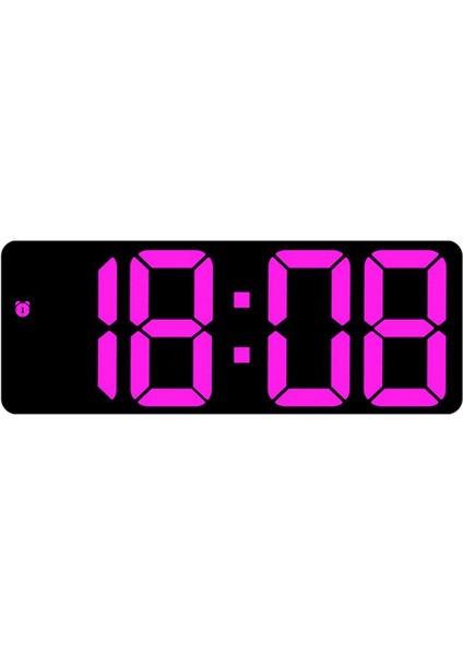 Gül Kırmızı Dijital Çalar Saat Büyük Ekran Erteleme Fonksiyonu Okunması Kolay Çok Fonksiyonlu Masaüstü LED Çalar Saat Ofis Malzemeleri (Yurt Dışından)