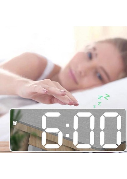 Turuncu LED Dijital Alarmlı Saat Saat Projeksiyon Saat Projektör Tavan Saati Zaman Sıcaklık Göstergesi Arka Işık Erteleme Saati Ev Için (Yurt Dışından)