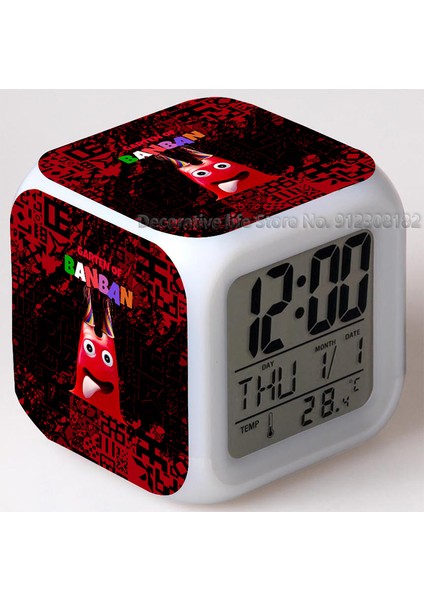 Stil 7 Garten Banban Dijital LED Çalar Saat Çok Fonksiyonlu Yatak Odası Çocuklar LED Değişim Parlayan Ev Taşınabilir Saatler Dropship (Yurt Dışından)