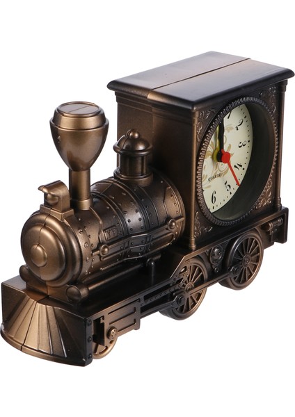 Altın Yaratıcı Retro Tren Çalar Saat Lüks Retro Tarzı Çalar Saat Yenilik Benzersiz Masa Masa Saati Duvar Dekor Duvar Modern (Yurt Dışından) modelleri