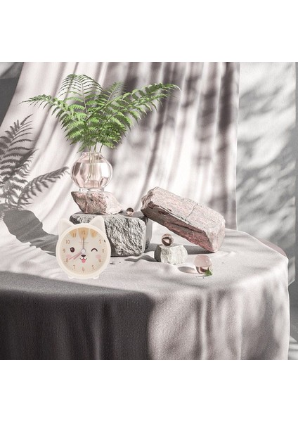 Beyaz Ev Dijital Alarmlı Saat Saat Gökkuşağı Çalar Saat Kız Çalar Saat Kedi Çalar Saat Masaüstü Güzel Kulak Masa Saati (Yurt Dışından)