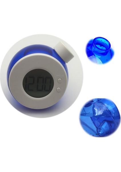 Bluesize 2 Komidin Dekor Suyla Çalışan Saat LED Ekran Saat Su Enerji Saati Yatak Odası Başucu Yok Alarm Dahil (Yurt Dışından) indirimleri