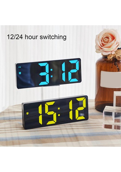 Gül Kırmızı Dijital Çalar Saat Büyük Ekran Erteleme Fonksiyonu Okunması Kolay Çok Fonksiyonlu Masaüstü LED Çalar Saat Ofis Malzemeleri (Yurt Dışından) modelleri