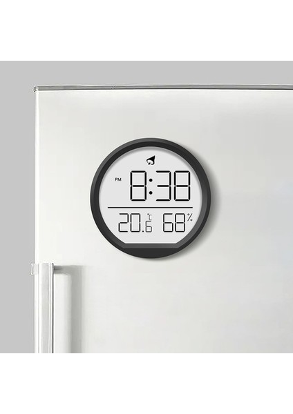 Beyaz Higrometre Dijital Çalar Saat Katlanır Braketli Sıcaklık Tarih Masası Duvar Saati LCD Ekran Saati Oturma Odası Mutfak Için (Yurt Dışından) fırsatları