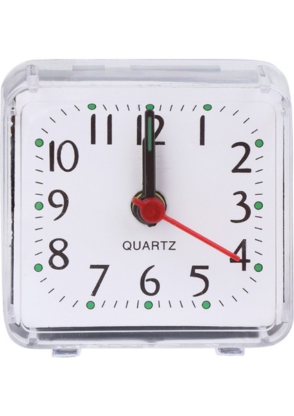 Yeşil Mini Kare Alarm Saati Sessiz Masa Masası Zaman Saatleri Süs Ev Yatak Odası Kitap Odası Masa Dekorasyonu (Yurt Dışından) fiyatları