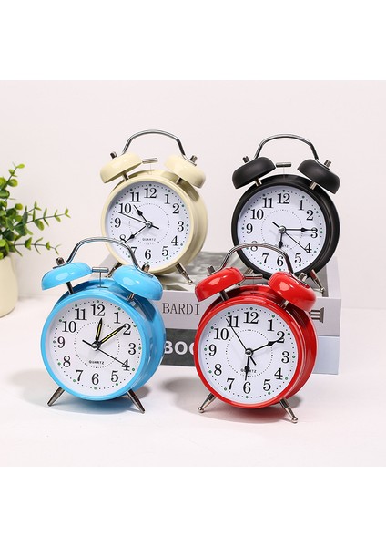L-633 3 Inç Çalar Saat Ofis Masası Yatak Odası Oturma Odası Sessiz Alarmlı Yaratıcı Ev Dekorasyonu Çift Zil Mekanik Saat (Yurt Dışından) fiyatları