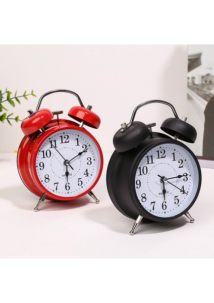 L-633 3 Inç Çalar Saat Ofis Masası Yatak Odası Oturma Odası Sessiz Alarmlı Yaratıcı Ev Dekorasyonu Çift Zil Mekanik Saat (Yurt Dışından) modelleri