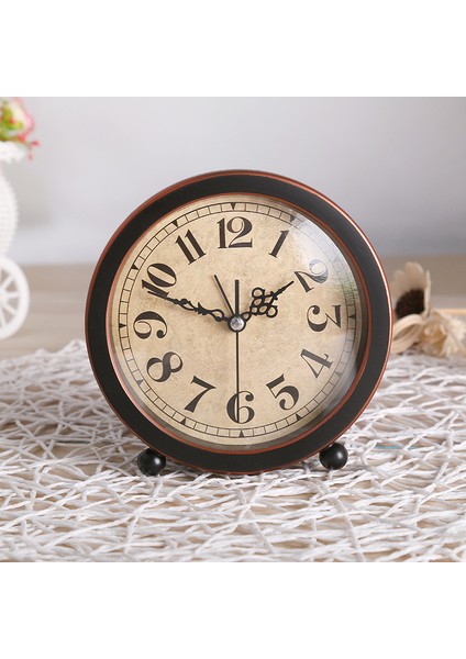 NZ-G51 Yuvarlak Dijital Çalar Saat Moda Vintage Yatak Odası Başucu Sessiz Saat Oturma Odası Yatak Odası Ev Dekorasyonu Ofis Masaüstü Saat (Yurt Dışından) fiyatları