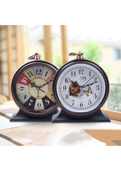 Sku-21 Retro Stil Metal Alarm Saati Yaratıcı Öğrenciler Çocuk Doğum Günü Hediyeleri Yatak Odası Süsleri Masa Alarm Saati (Yurt Dışından) fiyatları