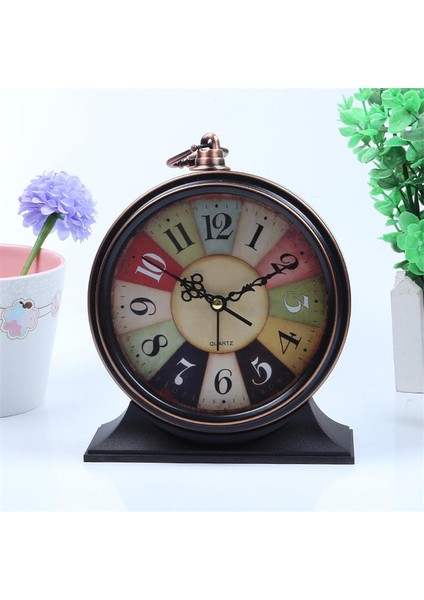 Sku-21 Retro Stil Metal Alarm Saati Yaratıcı Öğrenciler Çocuk Doğum Günü Hediyeleri Yatak Odası Süsleri Masa Alarm Saati (Yurt Dışından) modelleri