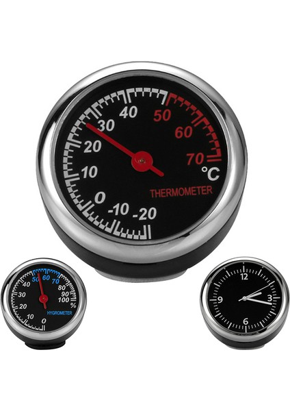 Stil C 1 Adet 1/3 Adet Pratik Otomobil Dijital Saat Mini Araba Izle Otomotiv Termometre Higrometre Dekorasyon Süs Saat (Yurt Dışından) modelleri